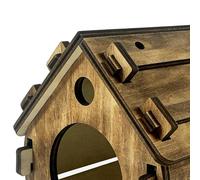Hobngmuc Casas para pájaros para exteriores, casa de pájaros de madera para colgar, casas de pájaros azules, gorriones, patio, jardín, patio, porche, árbol, observación de aves