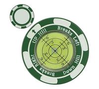 Hobngmuc Clip de Sombrero de Marcador de Pelota de Golf, marcadores de Pelota de Golf para Poner Verde,Ayuda de Lectura con Entrenador de de Burbujas horizontales - Hat Clip Reutilizable