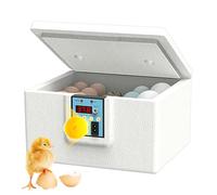 Hobngmuc Incubadora de pollitos, caja inteligente para criar pollos, control de temperatura, pantalla digital, control táctil, criadora de aves de corral para pollo y pato