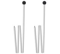 Hobngmuc Juego De 2 Varillas para Tienda De Campaña, Mástiles Telescópicos para Toldo, Mástil De Toldo Ligero, Telescópico Ajustable Aluminio Camping Toldo Polos, Accesorios De Tienda