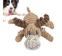 Hobngmuc Juguetes chirriantes para perros, juguetes de peluche relajantes para cachorros, lindos animales interactivos, suministros de dentición para mascotas, para interiores y exteriores, jardín