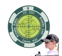 Hobngmuc Marcadores de Pelota de Golf para Poner marcadores de Golf Verde para Poner Verde - Entrenador de Ayuda de Lectura | Ayuda de Entrenamiento con Clip de Sombrero Elegante para