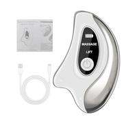 Hobngmuc Masajeador Facial Para Mujeres, Masajeador Facial Recargable Con Luz Red & Blue, Dispositivo De Belleza De Gua Sha Y Vibración Con Pantalla LCD Para Uso Diario