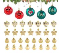 Hobngmuc Navideños En Forma De Bola | 35 Piezas De Decoracion para Fiestas Navidenas | De Bolas Irrompibles para Arbol De Navidad | para Fiestas Barandillas Compromisos Bodas Tiendas Eventos