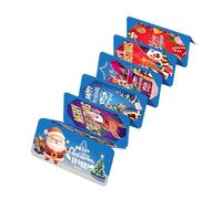 Hobngmuc Portador De Dinero De Navidad | Librito Festivo con 10 Bolsillos,Sobres Plegables para Dinero De Navidad - para Amigos Familia Fiestas De Cumpleaños Reuniones Familiares San Valentín