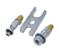 Hobngmuc Tapón Para Pruebas De Fugas De Aire Acondicionado | Conector De Manguera De Refrigeración Para Detección De Fugas | Obturador Resistente para Tubos de AC para Mantenimiento de Vehiculos y