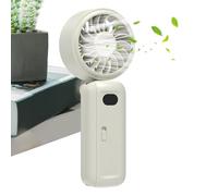 Hobngmuc Ventilador de Clip Pequeño | 180° Ajustable Recargable Pantalla Digital | Ventilador Pequeño de Mesa a Batería con Enfriamiento | para Hogar Oficina Escuela Mesa Cochecito Viajes Exterior