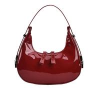 Hobo de piel - Bonito bolso casual diario | New Modern Chic de gran para comisiones Viajes Reuniones Reuniones Vacaciones Paseos gratis, rojo, riferimento alla descrizione