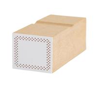 Hobonichi - Sello de marco (puntos) - Sello rectangular de goma para planificador Hobonichi Techo - Beige, blanco