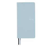 Hobonichi Techo 2026 Weeks - Piel: azul nieve (inglés, alto y delgado, inicio de enero)