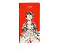 Hobonichi Techo 2026 Weeks - Revista ONE Piece: Sombrero de paja Luffy (rojo) (inglés, alto y delgado, inicio de enero)
