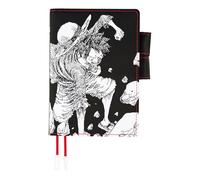 Hobonichi Techo A6 - Funda para agenda One Piece: Straw Hat Luffy (Negro) (tamaño original, solo cubierta)