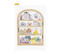 Hobonichi Techo Accessories - iyo okumi: Tablero de lápices Hobonichi para tamaño A6 (Happy Tea Time - Estante para tetera)