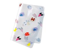 Hobonichi Techo Accessories Keiko Shibata - Funda con tapa (tamaño A6, doble tapa), diseño de orejas de perro revoloteando en el viento