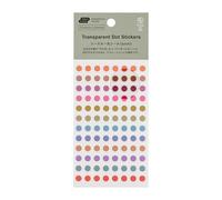 Hobonichi Techo Accessories - TSUKI no IRO: Pegatinas de puntos transparentes (6 mm)