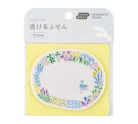 Hobonichi Techo Accessories - Yuri Sanae: notas adhesivas transparentes (lago del bosque)