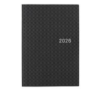 Hobonichi Techo HON A6 2026 - Serie Papel: Gingham Negro (Inglés, Planificador de inicio de enero)