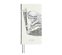 Hobonichi Techo Semanas 2025 [Inglés/Tamaño Alto y Delgado/Inicio de Enero/Planificador] Revista ONE Piece: Sombrero de paja Luffy (marfil)