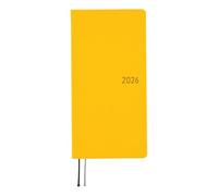 Hobonichi Techo Semanas 2026 - Colores: Luna Llena Amarillo (Inglés, Alto y Delgado, Inicio de Enero)