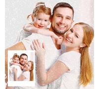 HOBULL Diamond Painting Personalizado Foto-Cuadros de Diamantes 5D Personalizada para Adultos, Pintura Diamantes Embroidery Kit Decoración De La Pared Del Hogar,70x100cm