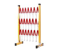 HOBURT Barricada de Valla de tráfico Plegable Extensible Industrial, Valla de Entrada para construcción de garajes, Puerta de Tijera Extensible para Trabajos de Mantenimiento y construcción y contr