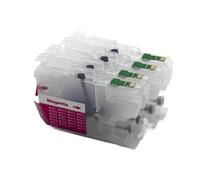 HOBXMFY Cartucho de Tinta Recargable vacío LC401 LC401XL con Chip desechable Compatible con MFC-J1010DW MFC-J1012DW MFC-J1170DW Impresoras(LC401)