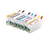 HOBXMFY Cartuchos de Tinta compatibles vacíos R2000 para R2000 Impresora 8 Colores A3 más Uso Diario vacío no Recargable con Chips de Carcasa T159 Tinta