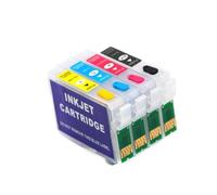 HOBXMFY Vacío 4Color T0731 T0732 T0733 T0734 Cartucho de Tinta de Recarga con Chip de reinicio automático Compatible con lápiz CX7310 CX8300 CX7300 CX5500 CX5501 CX5505 CX5510 Impresiones