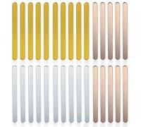 Hocadrv 30 palitos acrílicos reutilizables para tartas, paletas de espejo acrílico, palitos de helado para familia, hogar, festival, fiesta, bricolaje, pastel de caramelos, 11,5 x 0,95 x 0,25 cm (3