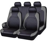 HOCAH Fundas Asientos Coche Cuero para Fiat 500X (2015-2017), Impermeables Juegos De Cubreasientos Interior Accesorios,Grey