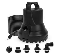 HOCANFLO Bomba sumergible de 400 W, automática, 8000 l/h, carrera de 11 m | Encendido/apagado automático, hasta 3 mm de agua residual, 11 m de carrera, cable de 10 m, extremadamente silencioso - sótano