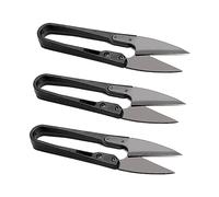 Hocansen 3 tijeras cortahilos de costura 105 mm tijeras de alambre mini tijeras de resorte U cortahilos costura para bordar, corte de tela (JD)