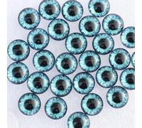 HOCEDO 20-100 Uds. 8/10/12/14/16/18/20/25mm Mezclado con Pares de Ojos de dragón patrón cabujón de Cristal Flatback Photo DIY Making Accessories