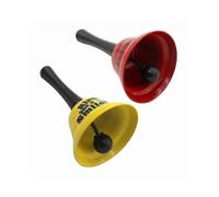 Hochets main solides trs bruyants Rouge et jaune 2 avec poignes en bois - Polyvalent, pour les coles,