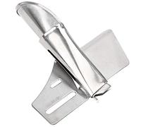 Hochwertige Metall Nähmaschine Zubehör Doppelnadel Saumformer für Taillenbänder und Röcke 10 Verschiedene Größen Leicht und langlebig (Entrance 3-1/8 Exit 1-3/16)