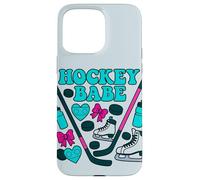 Hockey Babe Coquette - Patín de hielo y diseño de palo Carcasa para iPhone 15 Pro Max