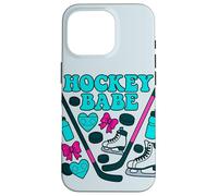 Hockey Babe Coquette - Patín de hielo y diseño de palo Carcasa para iPhone 16 Pro