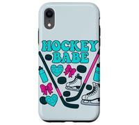 Hockey Babe Coquette - Patín de hielo y diseño de palo Carcasa para iPhone XR
