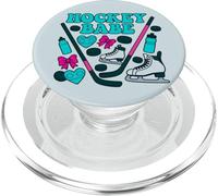 Hockey Babe Coquette - Patín de hielo y diseño de palo PopSockets PopGrip para MagSafe