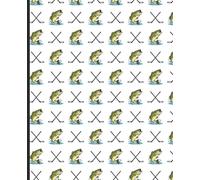 Hockey & Bass Fishing Composition Notebook: College Ruled School Notebook for Hockey Players and Bass Fishermen | Funny Hockey Fishing Journal | 110 Page Composition Book for Kids, Teens & Athletes