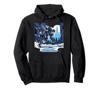 Hockey Callejero de Nueva York Diseño del Horizonte de Nueva York Sudadera con Capucha