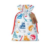 Hockey Elements - Bolsa con cordón reutilizable y respetuosa con el medio ambiente para recuerdos de fiesta, celebraciones de temporada