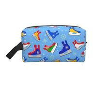 Hockey Elements - Bolsa de almacenamiento con estampado creativo - Bolsas grandes de viaje para cosméticos y maquillaje, organizador portátil para artículos de tocador, accesorios