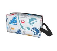 Hockey Elements - Bolsa de almacenamiento de viaje con estampado creativo para hombres y mujeres, organizador de gran capacidad, bolsa de aseo portátil