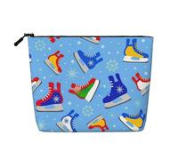 Hockey Elements - Bolsa de cosméticos con impresión creativa para mujer, bolsa de maquillaje de moda con gran almacenamiento, regalos para mujeres, color negro, talla única, Negro, One Size
