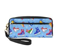 Hockey Elements - Bolsa de maquillaje con estampado creativo para mujer, bolsa impermeable para artículos de tocador, escuela, oficina, viajes, uso diario