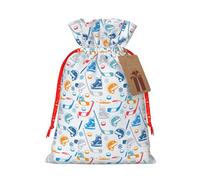 Hockey Elements - Bolsa de Navidad con cordón para todos los adultos para regalar Halloween