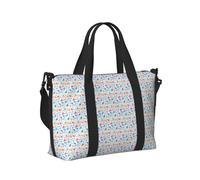 Hockey Elements - Bolso de mano de viaje con estampado creativo para mujeres y hombres, plegable, fin de semana, vacaciones, viajes, bolsa de hombro