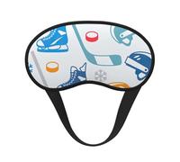 Hockey Elements - Máscara de dormir con estampado creativo para dormir de lado, bonita máscara opaca para el hogar o viajes