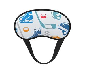 Hockey Elements - Máscara de dormir con estampado creativo para dormir de lado, bonita máscara opaca para el hogar o viajes